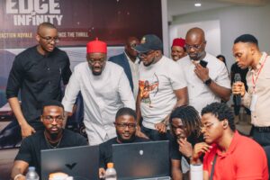 Obi Cubana with players at the event